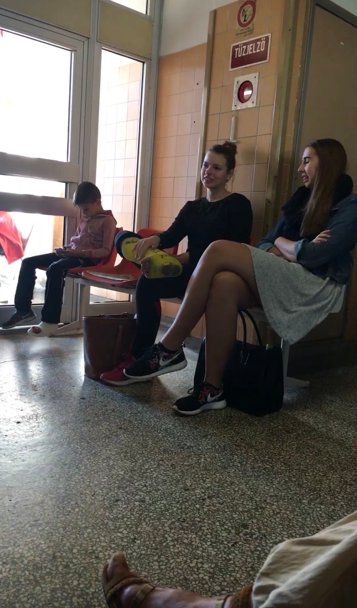 Girl yellow slwc hospital video