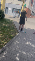 Ankle injury blond woman video