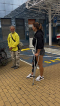 Woman knee injury video