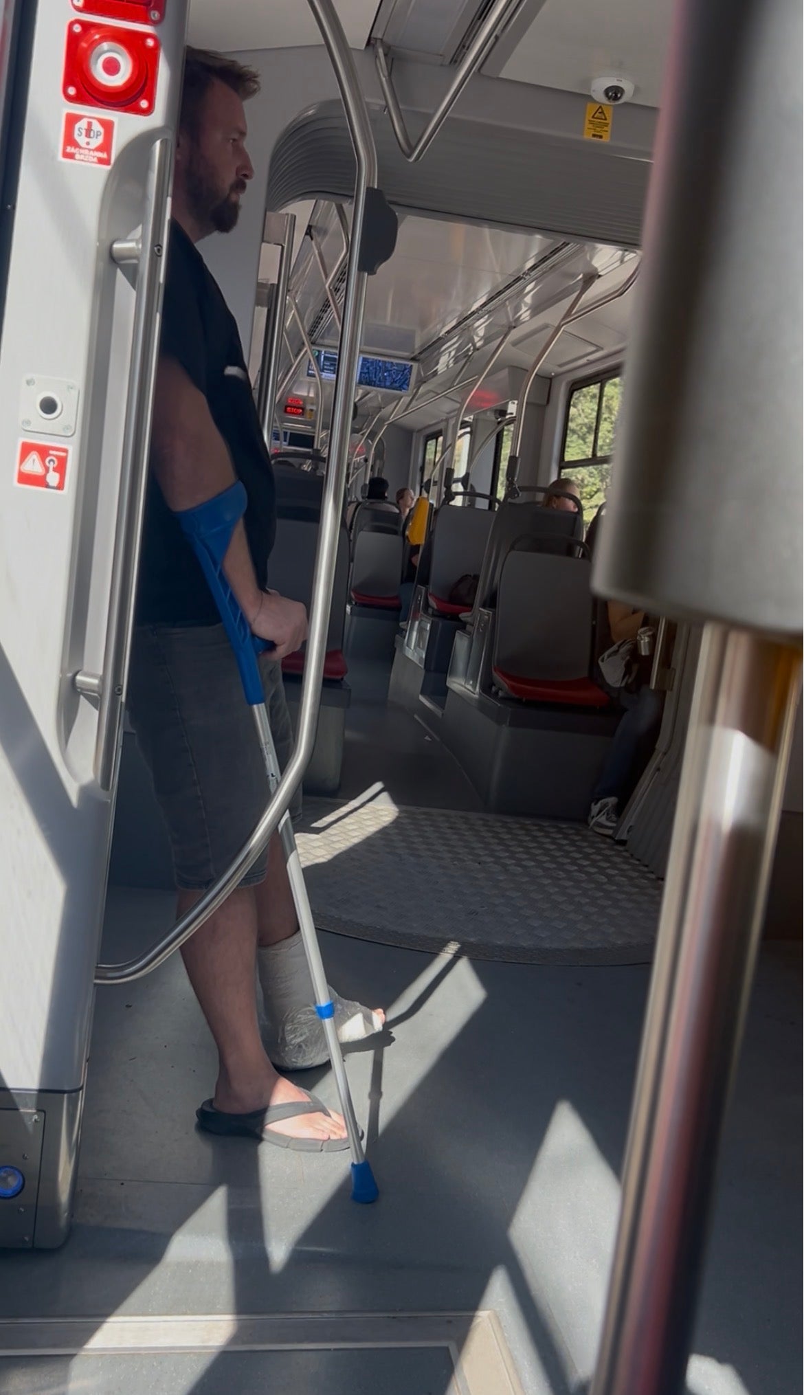 Slwc guy in public transport