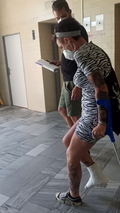 Girl with slwc leaving hospital video